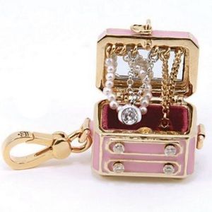 Juicy Couture Jewelry Chest TRAIN CASE Box Charm